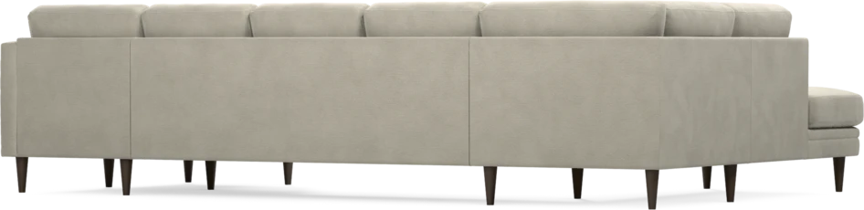 Eden - 3-sits soffa med divan vänster och schäslong höger - Brun