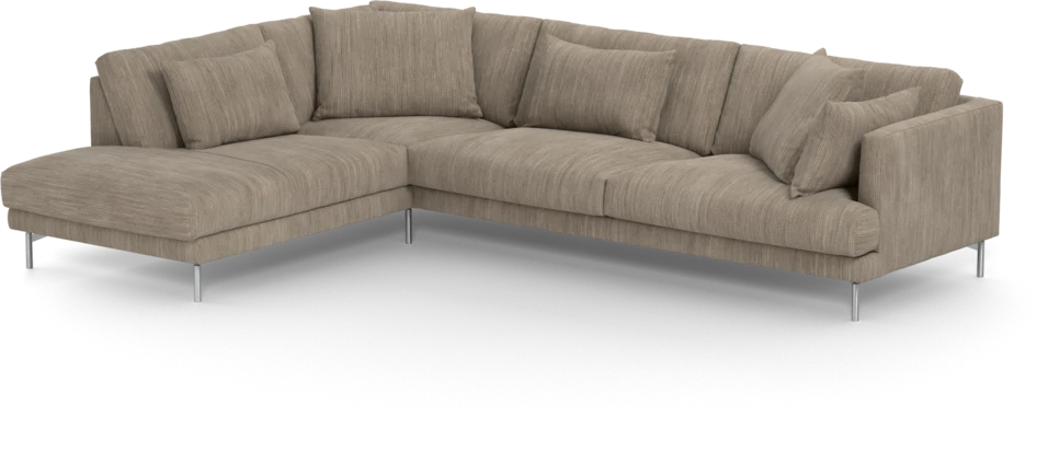 Harper - 3-sits soffa med divan vänster - Beige