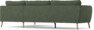 County - 2,5-sits soffa med divan höger - Grön