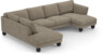 Madison Lux - 2-sits soffa med divan vänster och schäslong höger - Beige