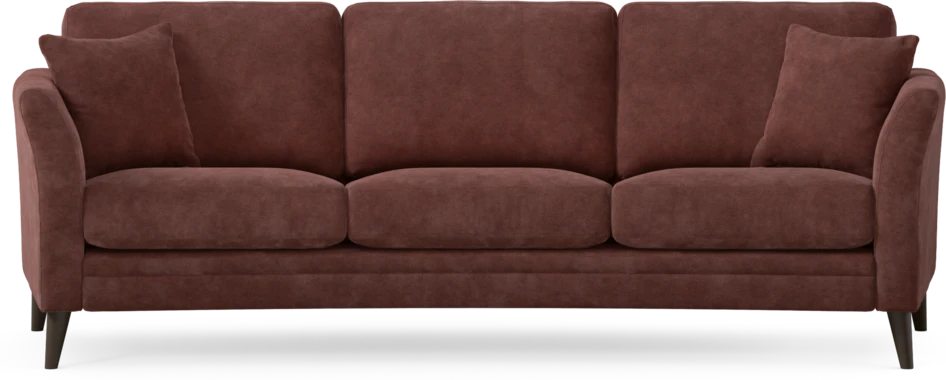 Eden - 3-sits soffa svängd - Röd