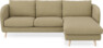 Madison Lux - 2-sits soffa med schäslong höger - Gul