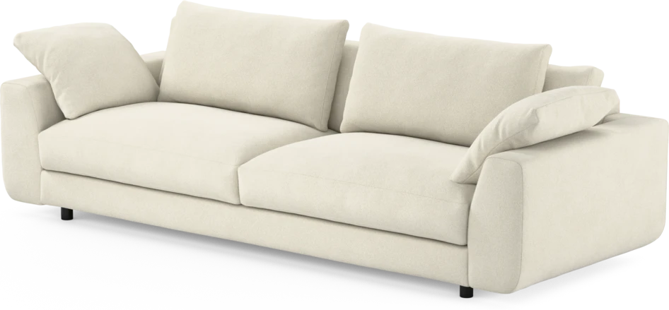 Amie - 4-sits soffa - Vit