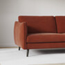 Madison Lux - 2-sits soffa med schäslong vänster och divan höger - Röd