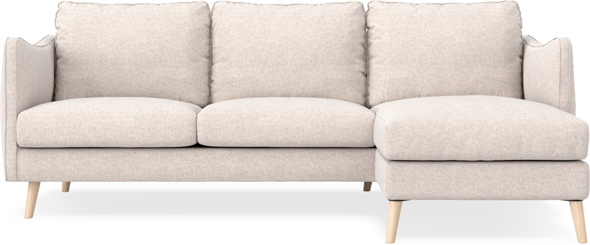 Madison Lux - 2-sits soffa med schäslong höger - Beige