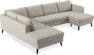 County - 3-sits soffa med divan vänster och schäslong höger - Beige
