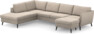 County - 3-sits soffa med divan vänster och schäslong höger - Beige