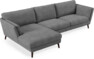 Madison Lux - 3-sits soffa med schäslong vänster - Vit