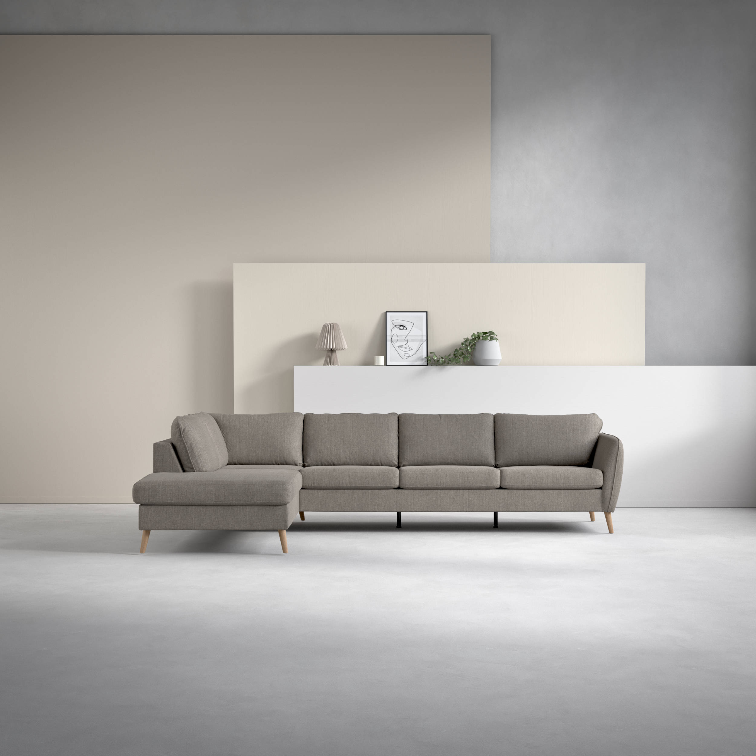 County - 3-sits soffa med divan vänster - inspiration