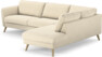 Bridge - 3-sits soffa med divan höger - Beige