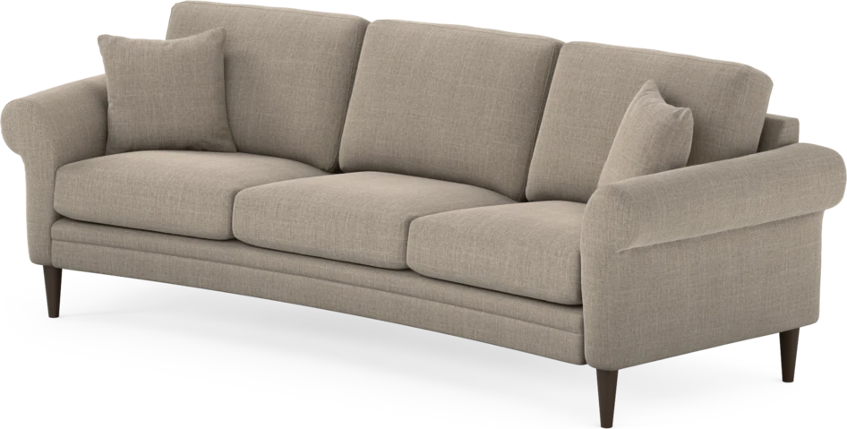 Eden - 3-sits soffa svängd - Beige