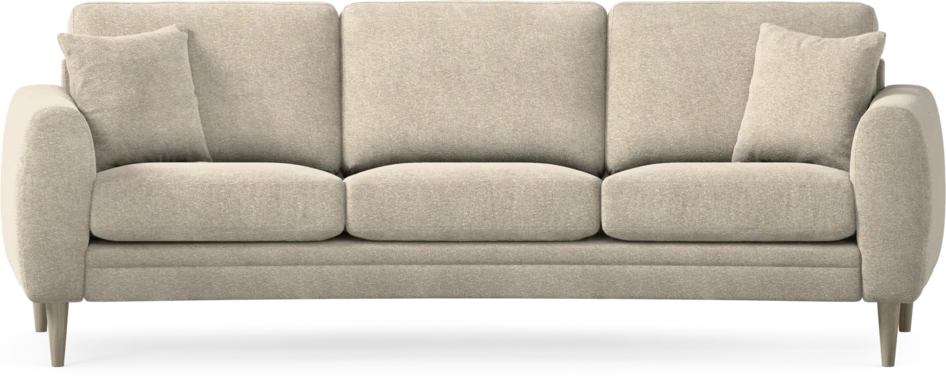 Eden - 3-sits soffa svängd - Beige