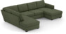 Friday - 3-sits soffa med divan vänster och schäslong höger - Grön