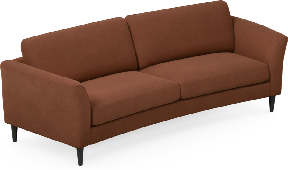 Bridge - 3-sits soffa svängd - Orange