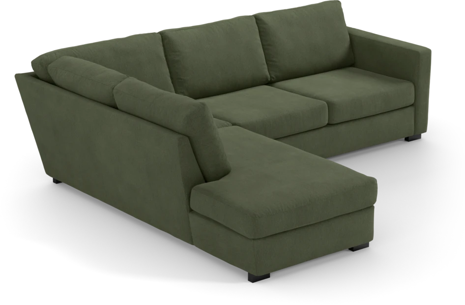 Friday - 2,5-sits soffa med divan vänster - Grön