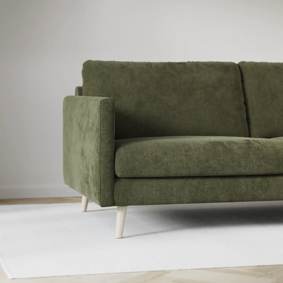 Madison Lux - 2-sits soffa med divan vänster och schäslong höger - Grön