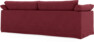 Cherrie - 3-sits soffa med kappa - Röd