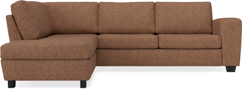 Friday - 2,5-sits soffa med divan vänster - Orange