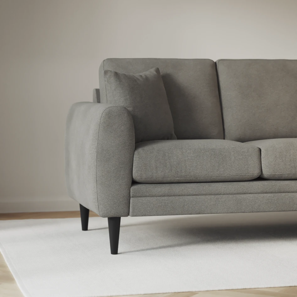 Eden - 2,5-sits soffa svängd - Grå