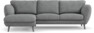 Madison Lux - 2-sits soffa med schäslong vänster - Vit