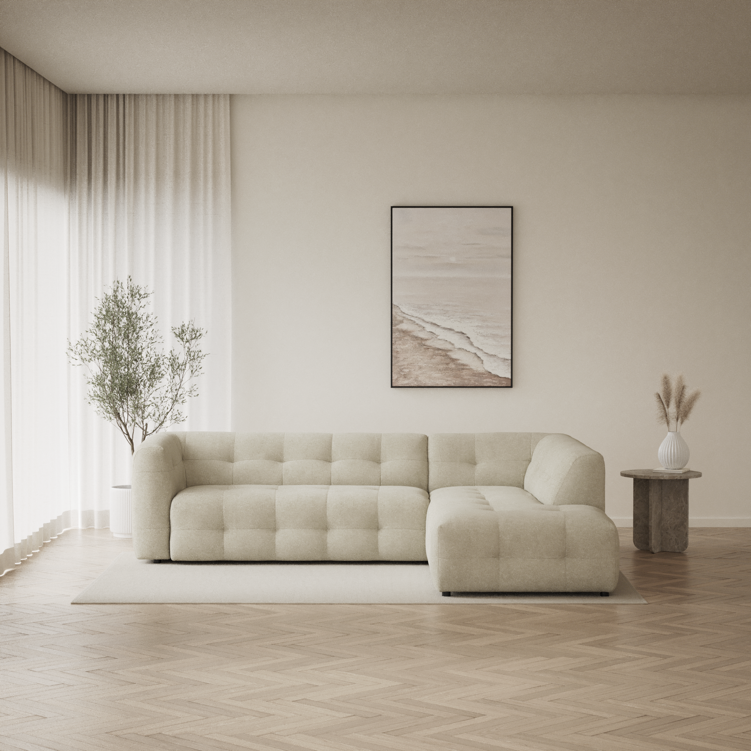 Bella - 3-sits soffa med divan höger - inspiration