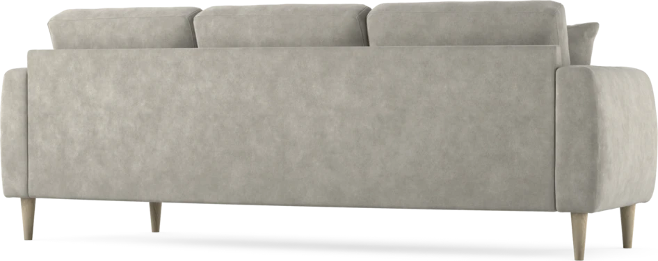 Eden - 3-sits soffa svängd - Grå