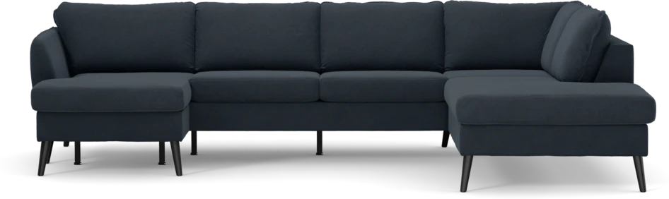 County - 3-sits soffa med schäslong vänster och divan höger - Blå