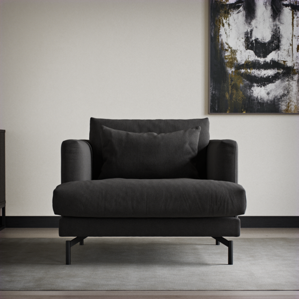 Harper - Fåtölj - Grå