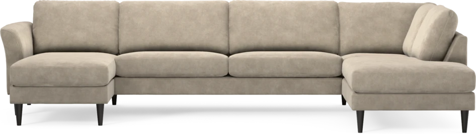 Bridge - 3-sits soffa med schäslong vänster och divan höger - Beige