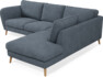 Madison - 2-sits soffa med divan höger - Vit