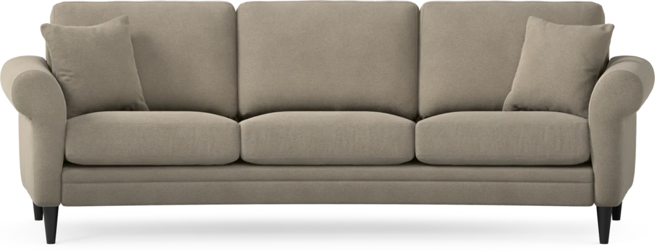 Eden - 3-sits soffa svängd - Beige