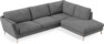 Madison Lux - 3-sits soffa med divan höger - Vit