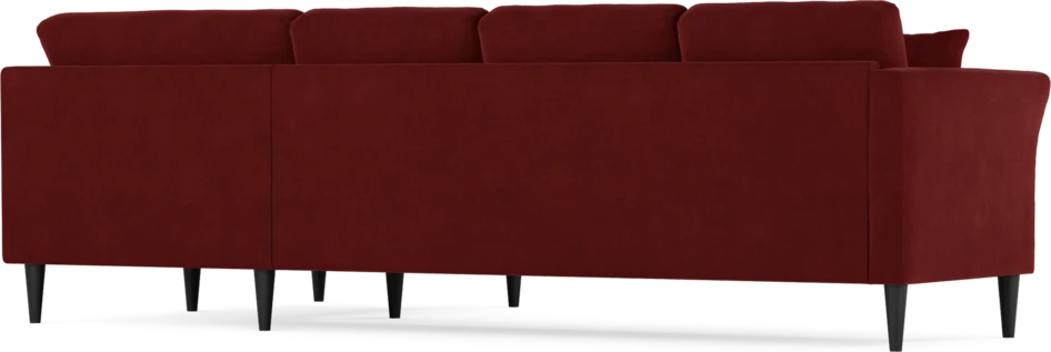 Eden - Hörnsoffa, 3+1-sits - Röd