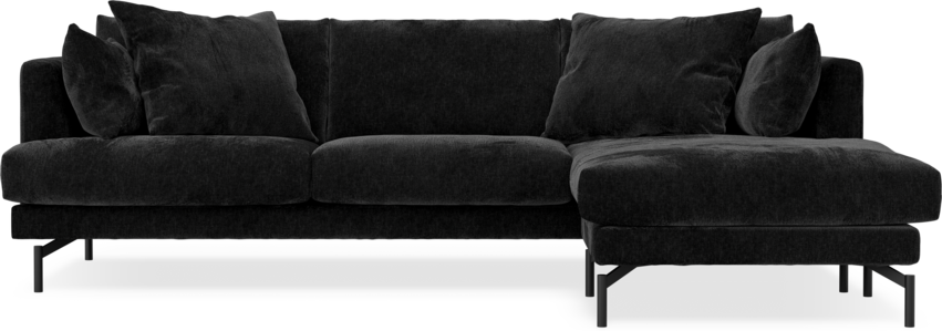 Harper - 4-sits med schäslong höger  - Grå