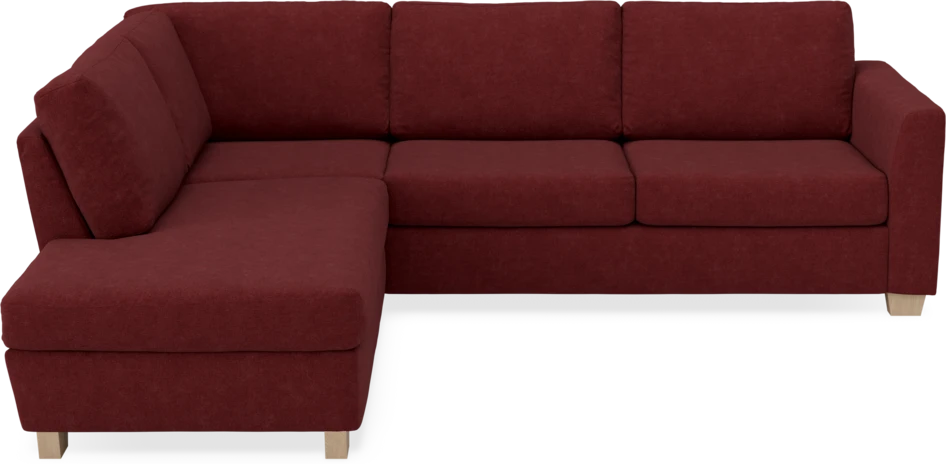 Friday - 2,5-sits soffa med divan vänster - Rosa