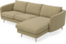 Madison Lux - 2-sits soffa med schäslong höger - Gul