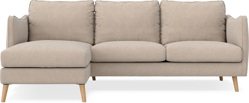 Madison - 2-sits soffa med schäslong vänster - Beige