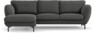 Madison Lux - 2-sits soffa med schäslong vänster - Grå