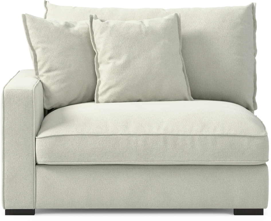 Rossi - 1,5-sits med armstöd vänster - Vit