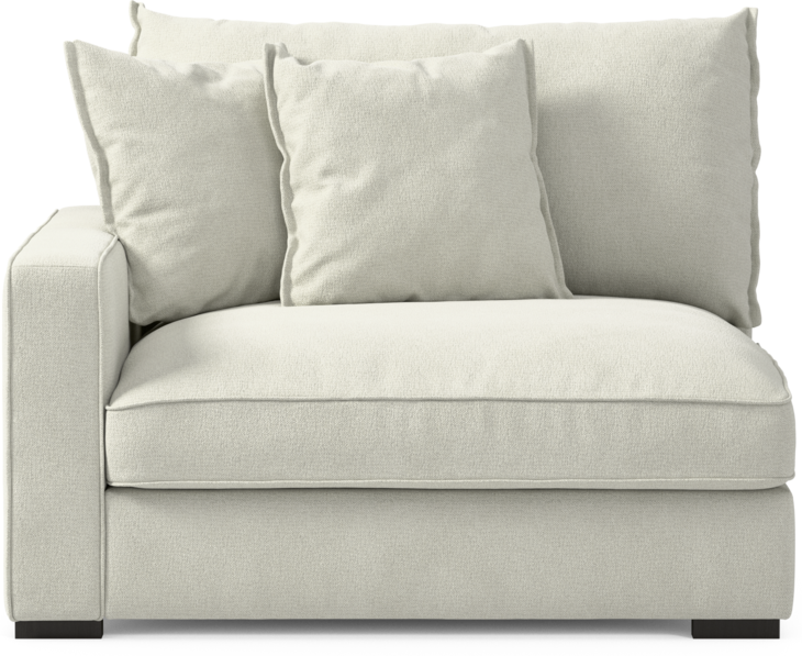 Rossi - 1,5-sits med armstöd vänster - Vit