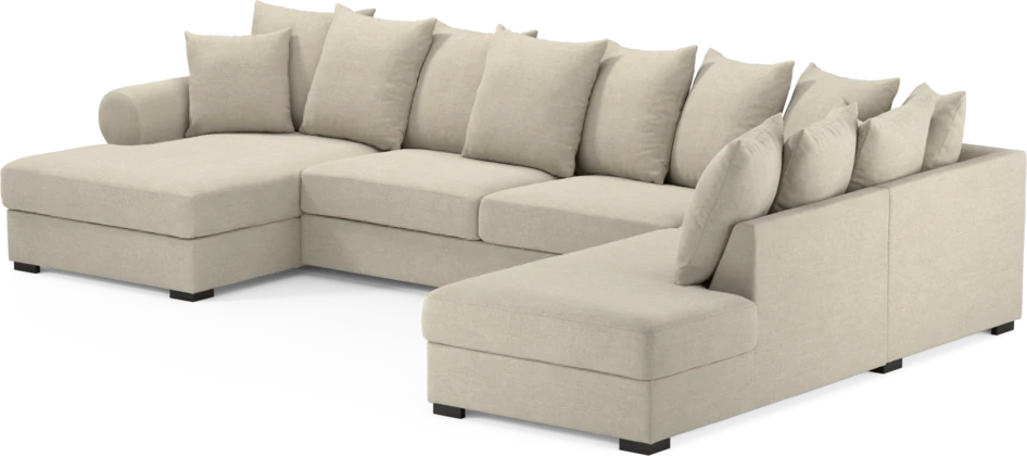 Town - 3-sits soffa med divan höger och schäslong vänster - Beige