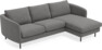Madison Lux - 2-sits soffa med schäslong höger - Grå
