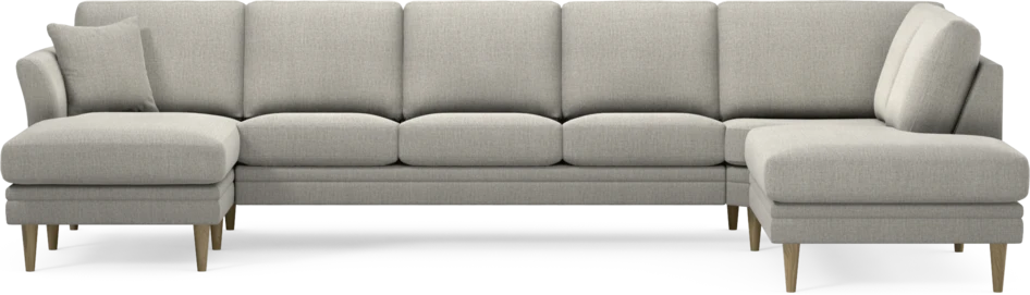 Eden - 3-sits soffa med schäslong vänster och divan höger - Grå