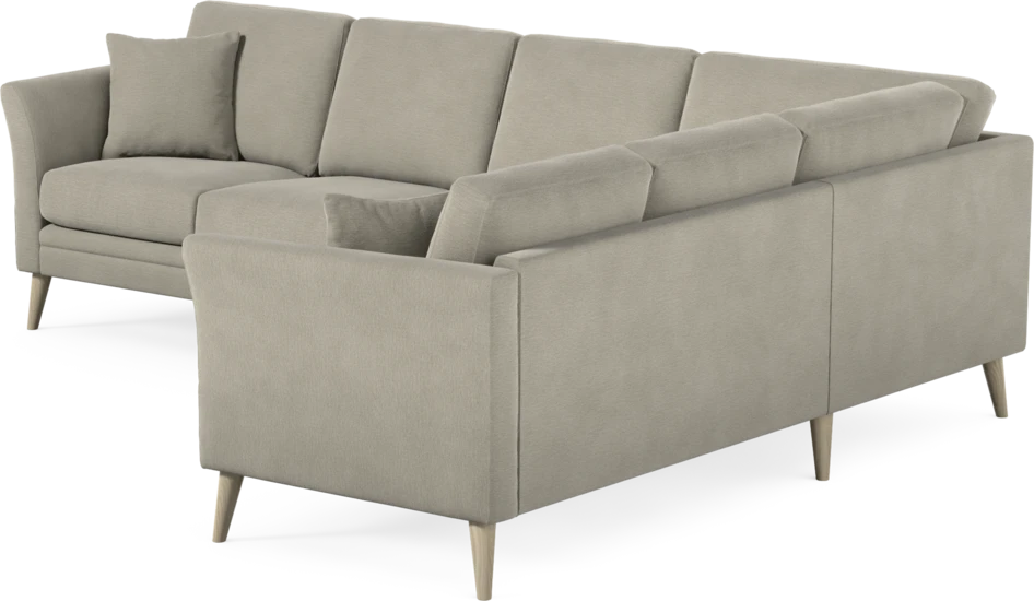 Eden - Hörnsoffa, 3+2-sits - Brun