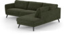 Bridge - 3-sits soffa med divan höger - Grön