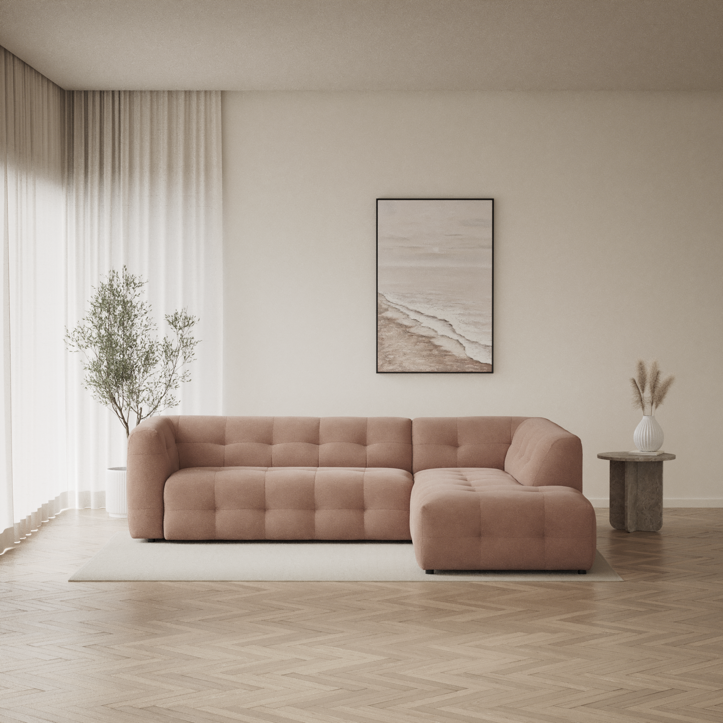 Bella - 3-sits soffa med divan höger - inspiration