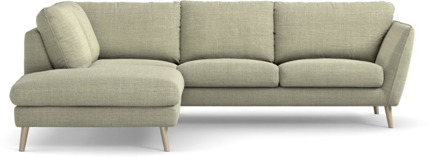 Madison Lux - 2-sits soffa med divan vänster - Grön