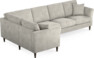 Eden - Hörnsoffa, 1+3-sits - Grå