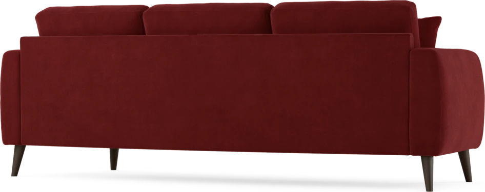 Eden - 3-sits soffa svängd - Röd
