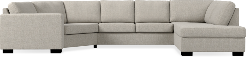 Nevada - 2-sits soffa med cosy hörn vänster och divan höger - Beige
